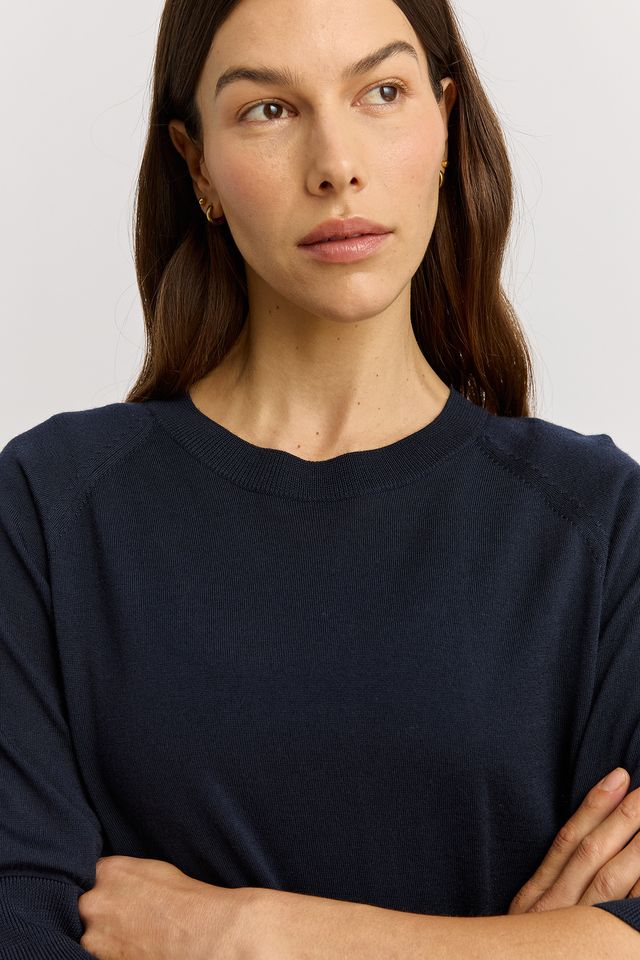 Toorallie Extrafine Raglan Sleeve | French Navy