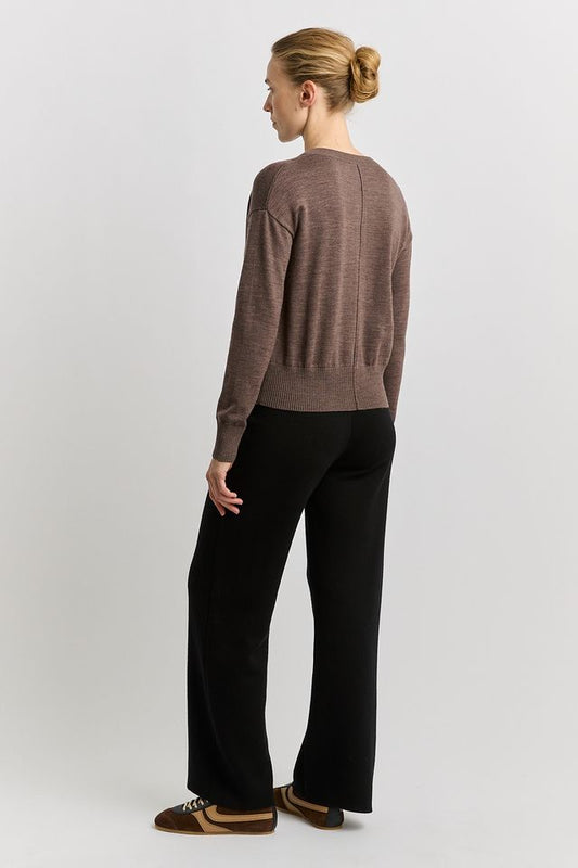 Toorallie Fine Knit Cardigan | Mocha