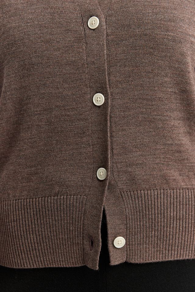 Toorallie Fine Knit Cardigan | Mocha