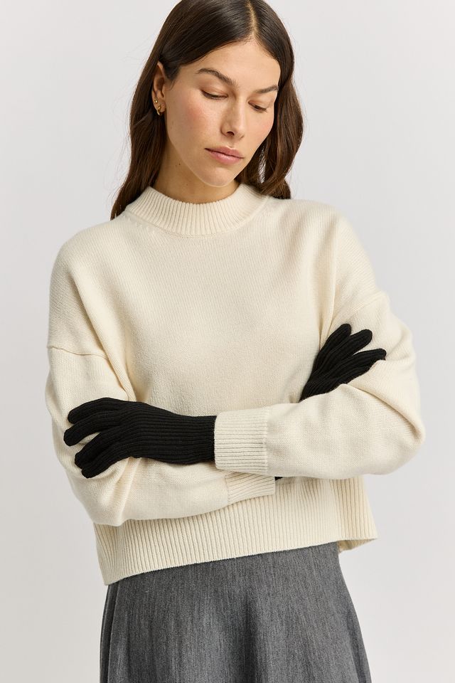 Toorallie Fine Rib Glove | Black