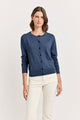 Toorallie Fine crew Cardigan Navy Nelange