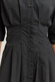 Toorallie Fitted Waist Cotton Dress in Black