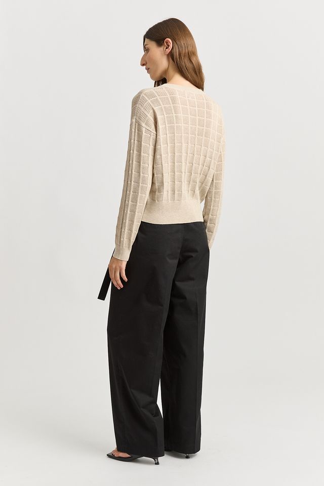 Toorallie Open Stitch Cardigan | Jute