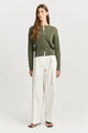 Toorallie Open Stitch Cardigan | Olive