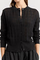 Toorallie Open Stitch Cardigan | Black