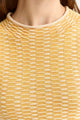 Toorallie Surface Stitch Top | Saffron