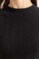 Toorallie Surface Stitch Top | Black