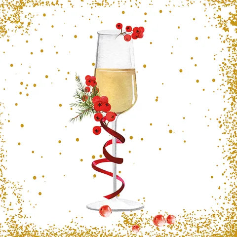 Golden Bubbles Tissue Napkins 20pk
