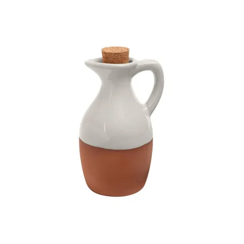 Sintra Glazed Terracotta Oil Pourer | Stone