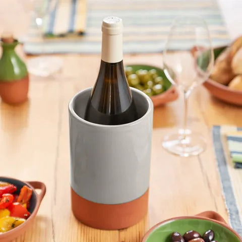 Sintra Glazed Terracotta Wine Cooler | Stone 