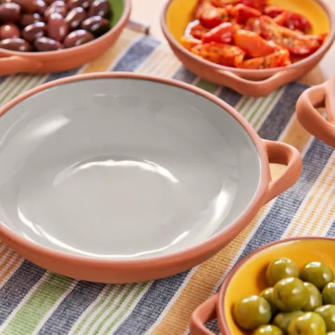 Sintra Large Glazed Terracotta Tapas Dish | Stone 