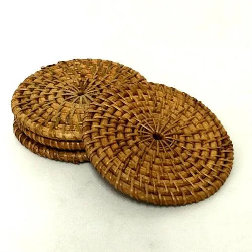 Lombok Antik Brown Set 4 Coasters