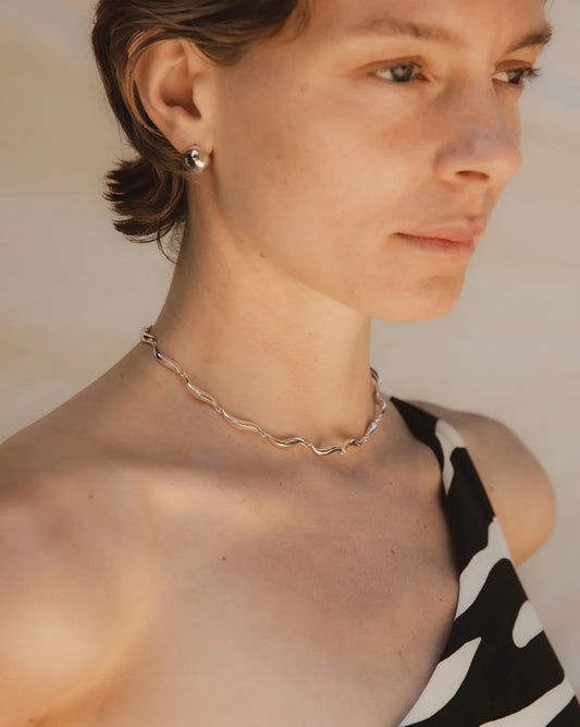 F+H Studios | Wave Choker Necklace