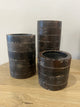 Wooden candle Holders Set 3