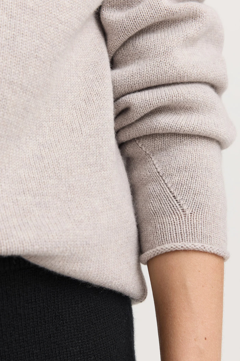 Toorallie Relaxed Mock Neck | Light Oak