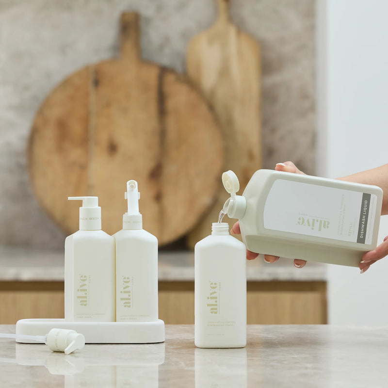 al.ive Home | 1LT Dishwash Refill - Lemon Myrtle & Honeydew