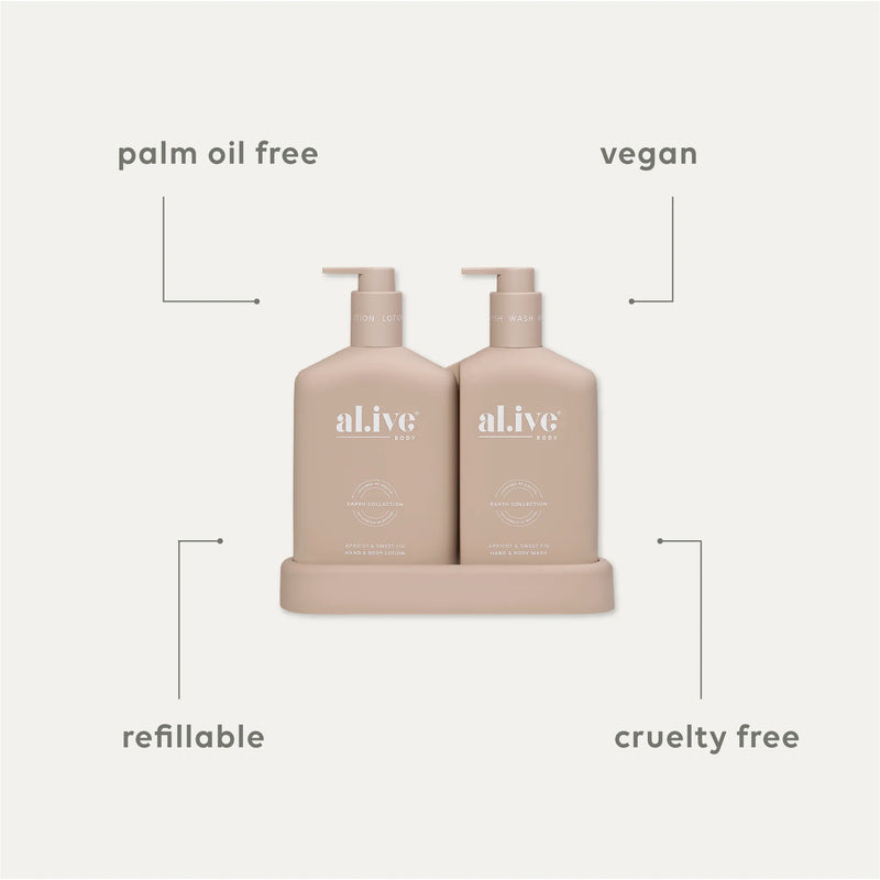 al.ive Body| Wash & Lotion Duo - Apricot & Sweet Fig