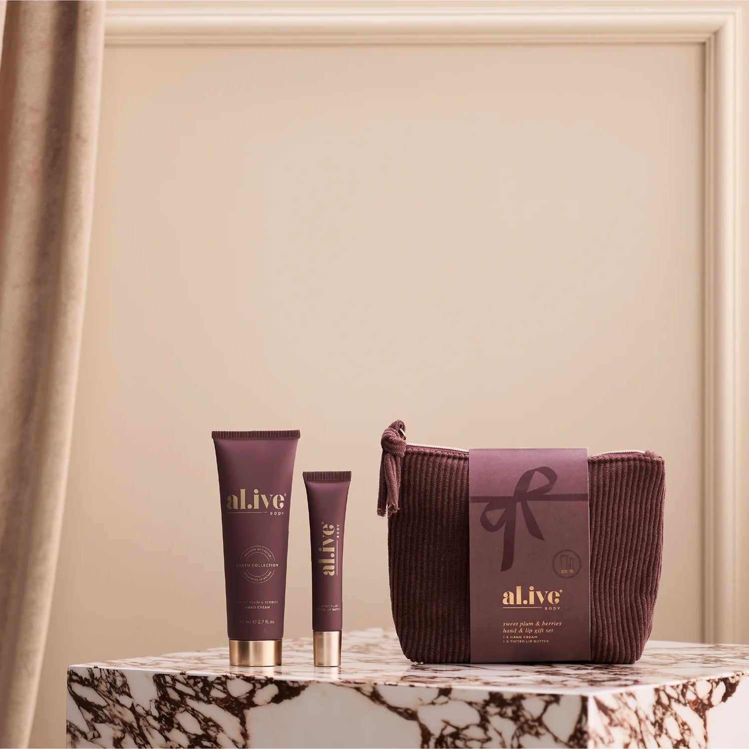 al.ive Hand & Lip Gift Set | Sweet Plum & Berries