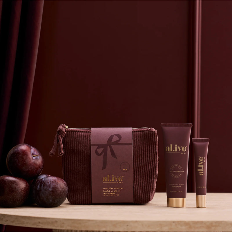 al.ive Hand & Lip Gift Set | Sweet Plum & Berries