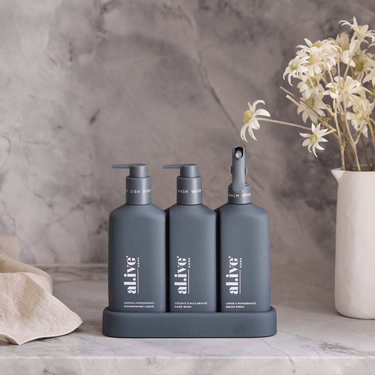 al.ive Home Kitchen Trio Lemon + Pomegranate Coconut + Wild Orange 