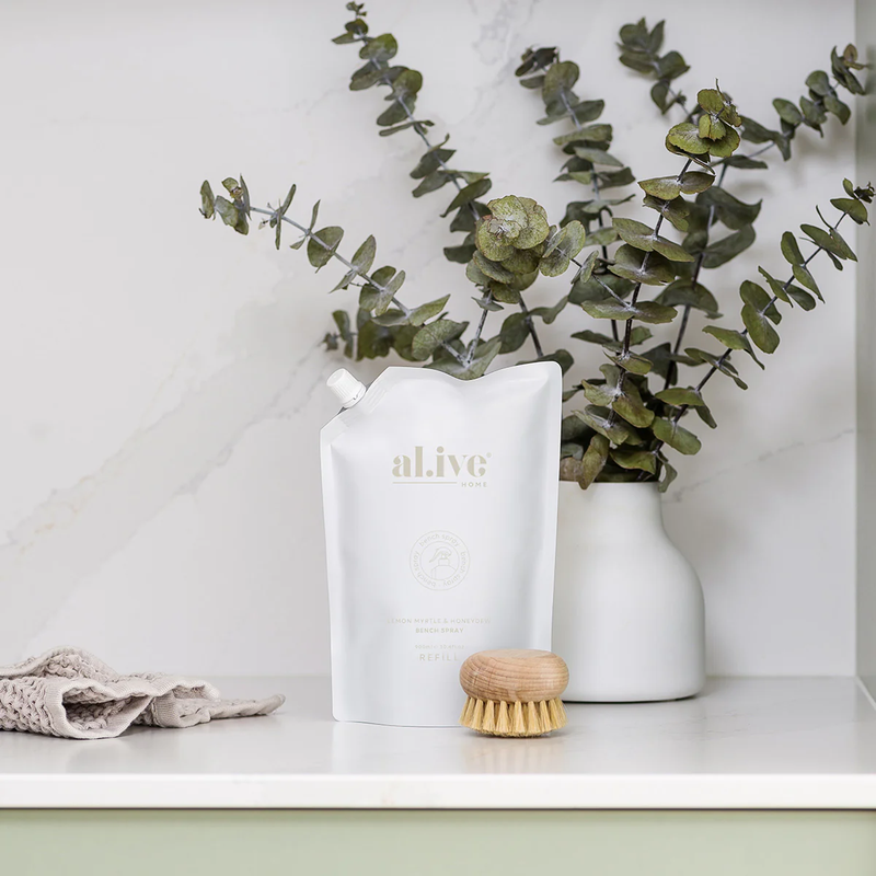 al.ive Home | 900ml Bench Spray Refill - Lemon Myrtle & Honeydew