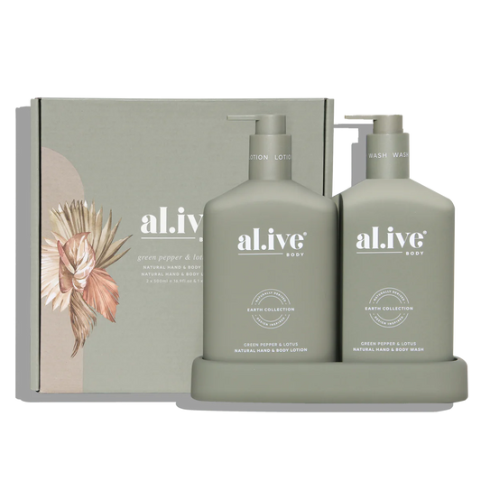 al.ive Body | Wash & Lotion Duo - Green Pepper & Lotus