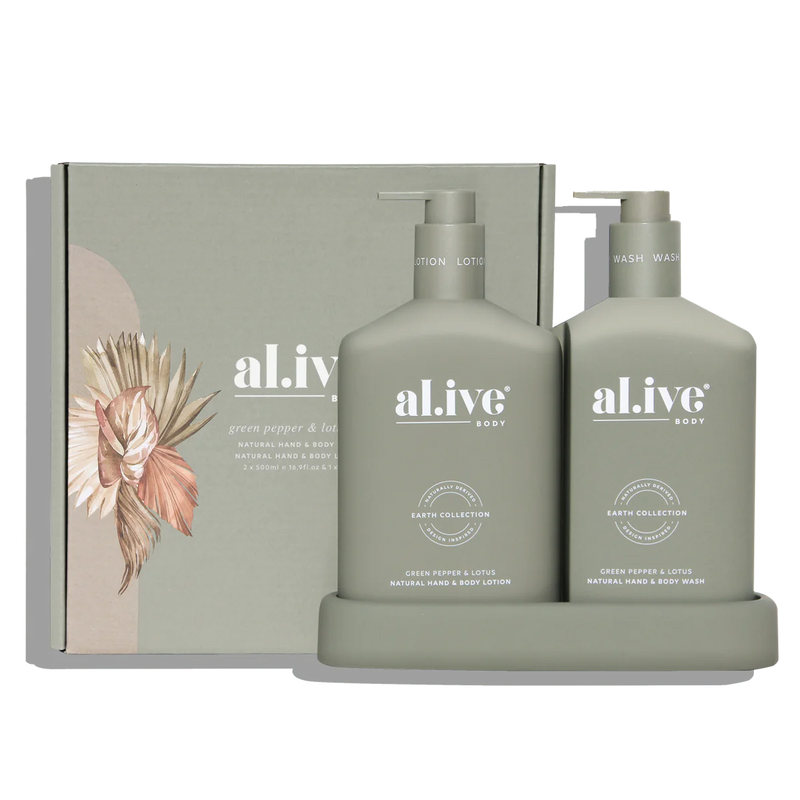 al.ive Body | Wash & Lotion Duo - Green Pepper & Lotus