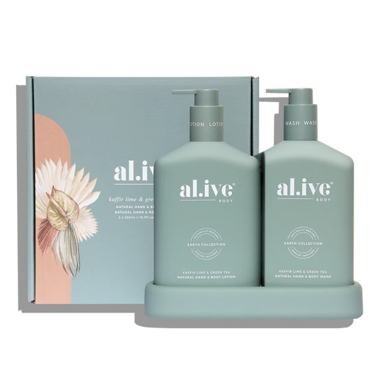 al.ive Body | Wash & Lotion Duo - Kaffir Lime & Green Tea
