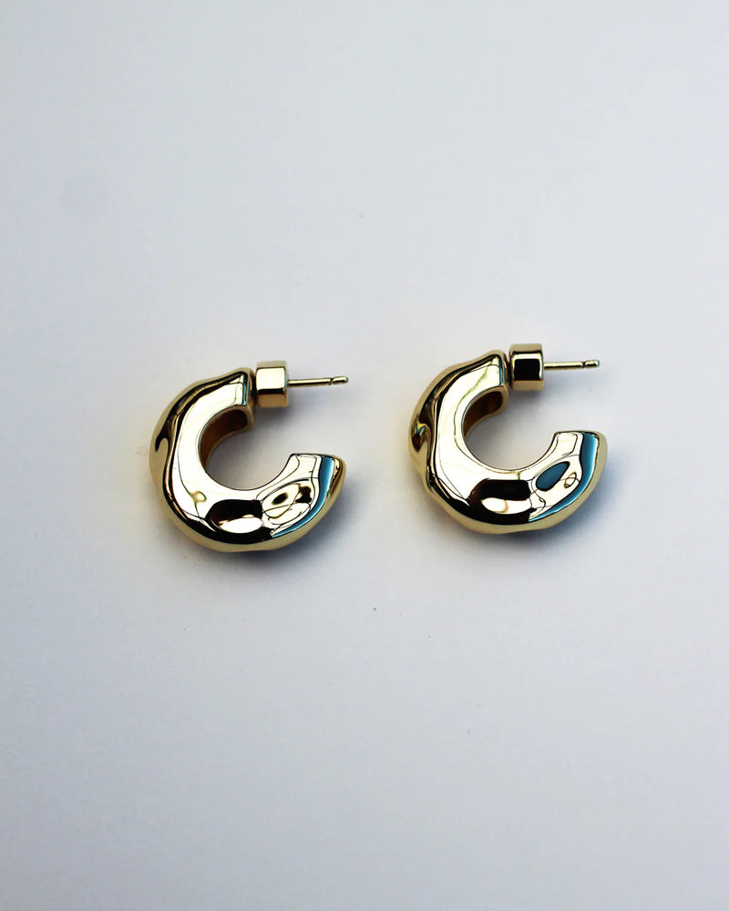 F+H Studios | Hammered Chubby Hoops