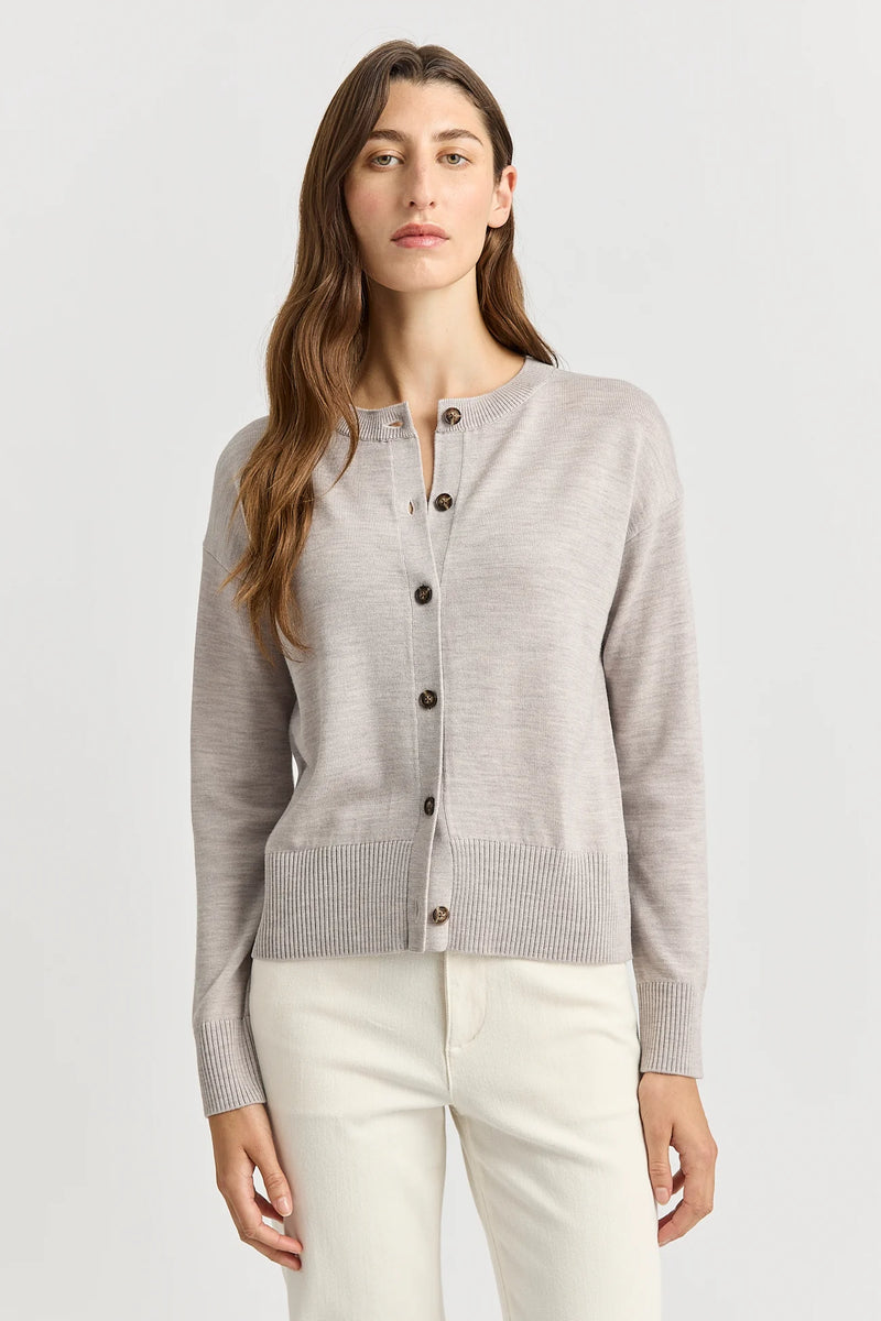 Toorallie Fine Knit Cardigan | Light Oak