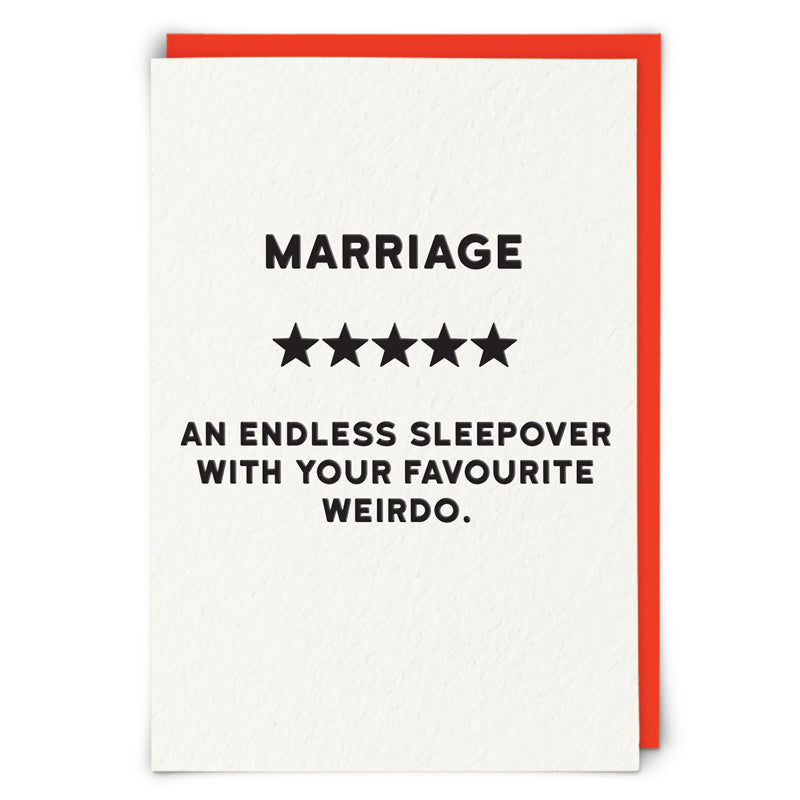 Redback | Marriage An Endless Sleepover With Your Favourite Weirdo