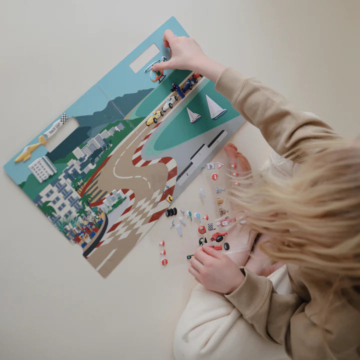 Mushie | Reusable Sticker Set (Race Cars)