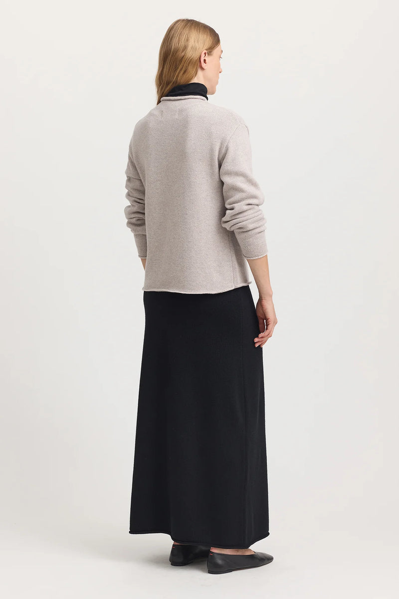Toorallie Relaxed Mock Neck | Light Oak