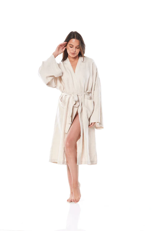 Gingerlilly | Sam Natural Linen Robe