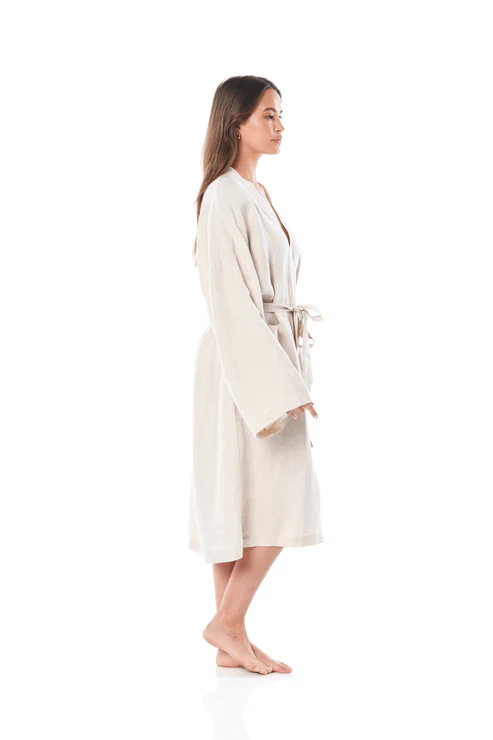 Gingerlilly | Sam Natural Linen Robe