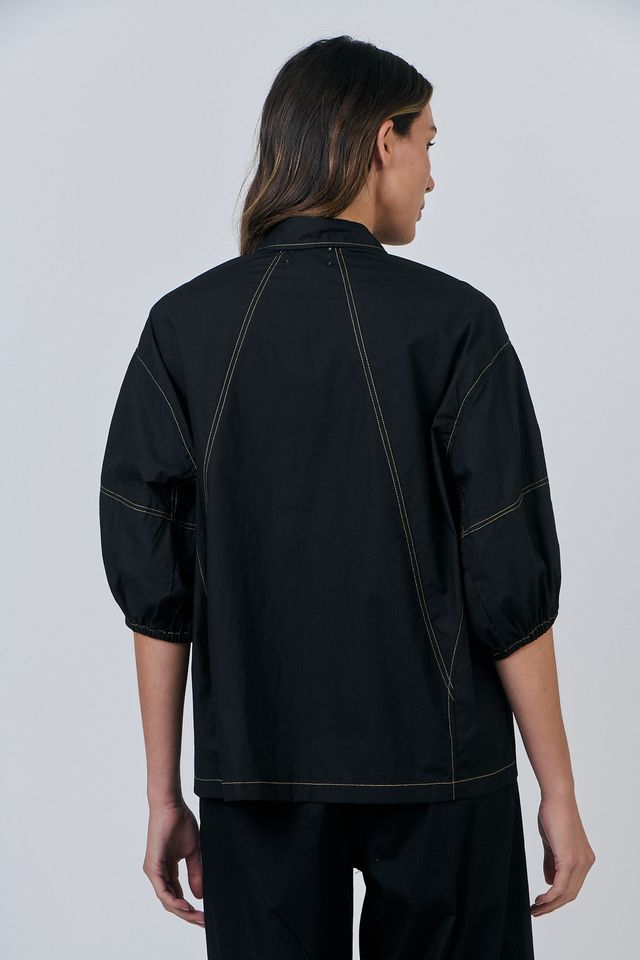 Naturals Shirt | Black Poplin