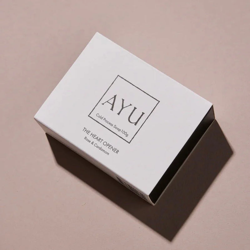The AYU | The Heart Opener - Rose & Cardamom Cold Press Soap