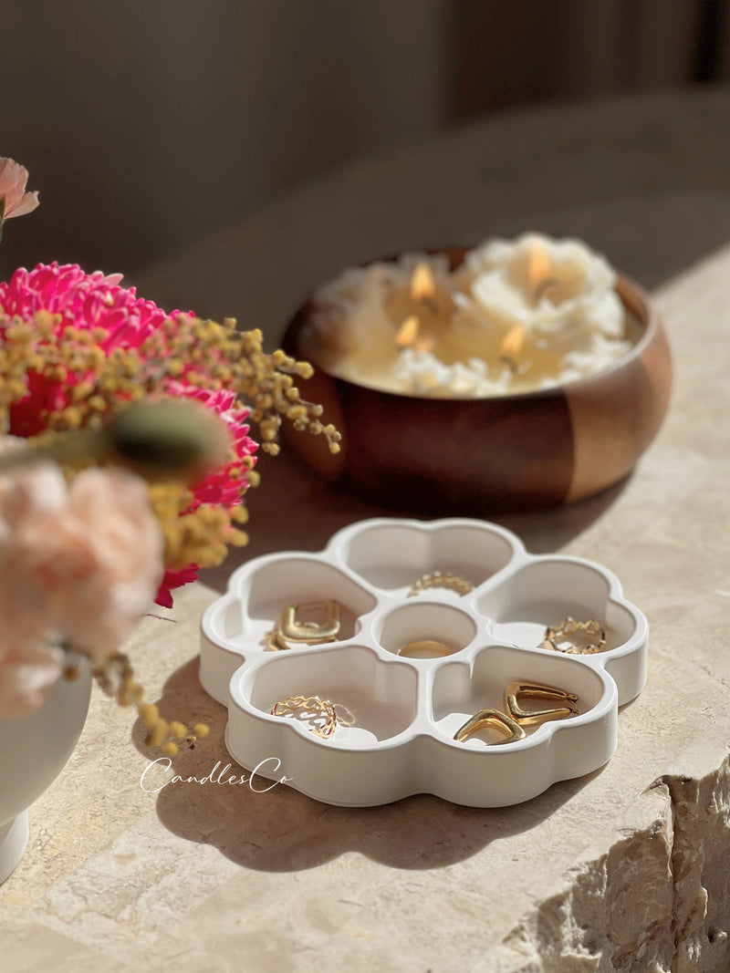 Flower Trinket Dish | Sandstone