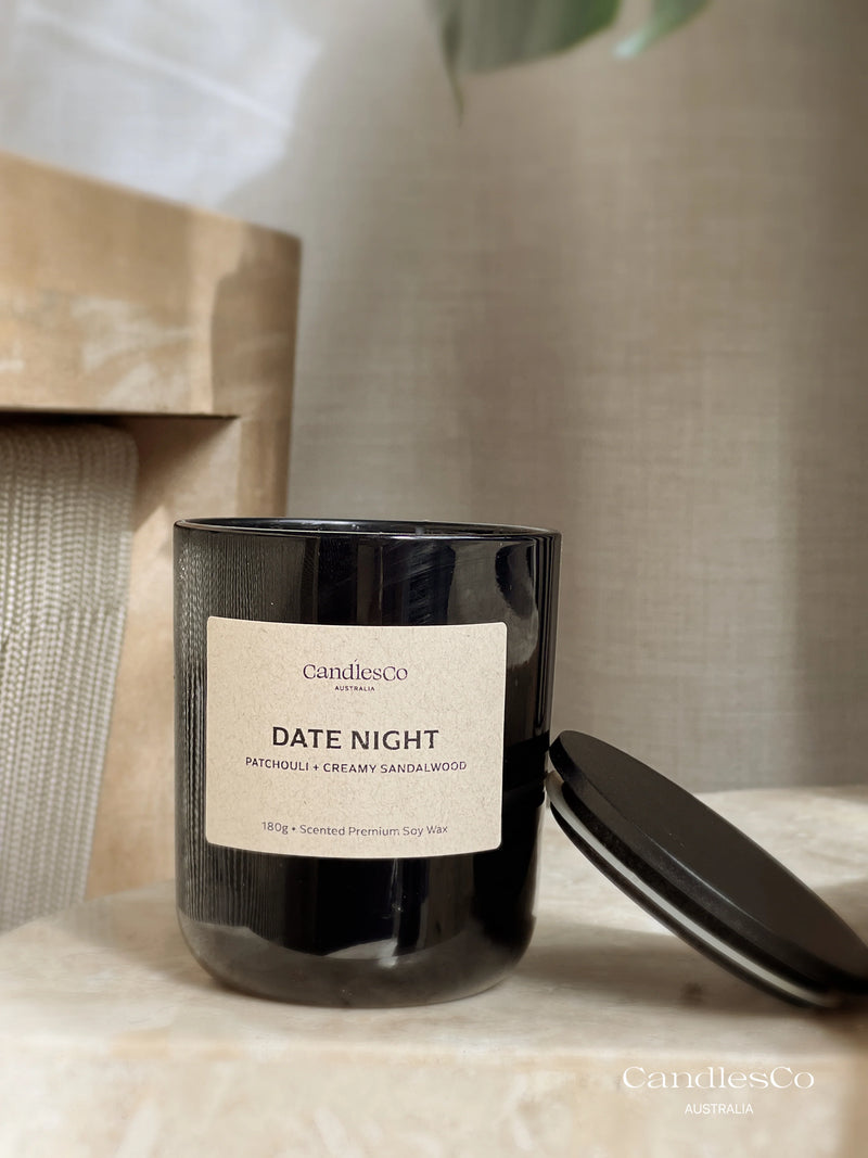 Date Night Scented Jar | Patchouli + Creamy Sandalwood
