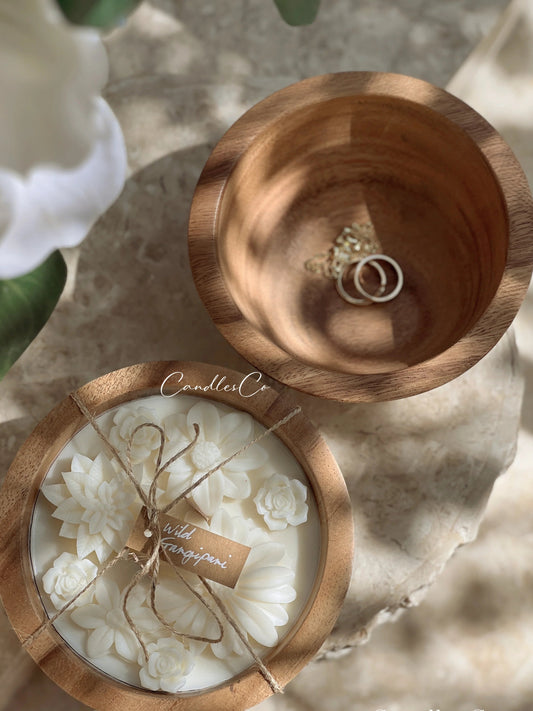 Scented Wooden Acacia Bowl | Lilly Of The Valley