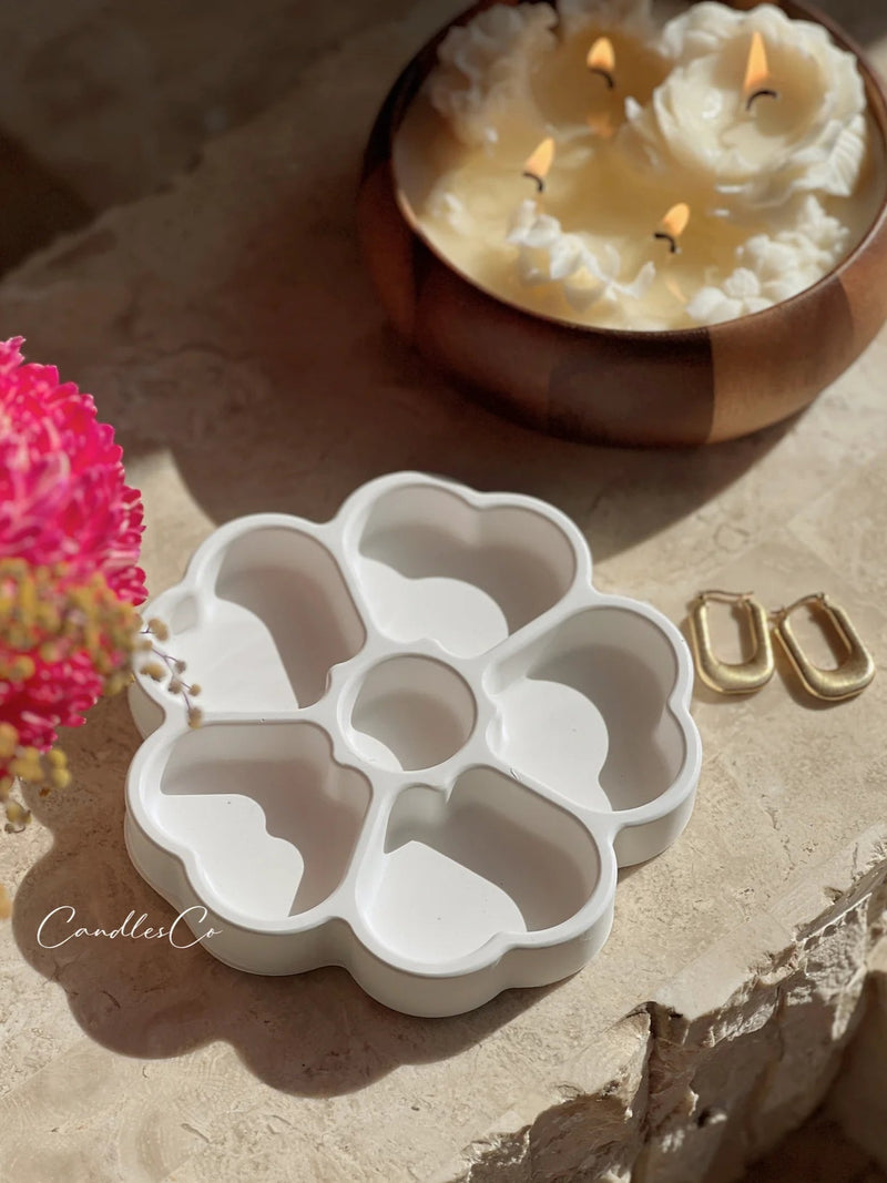 Flower Trinket Dish | Sandstone