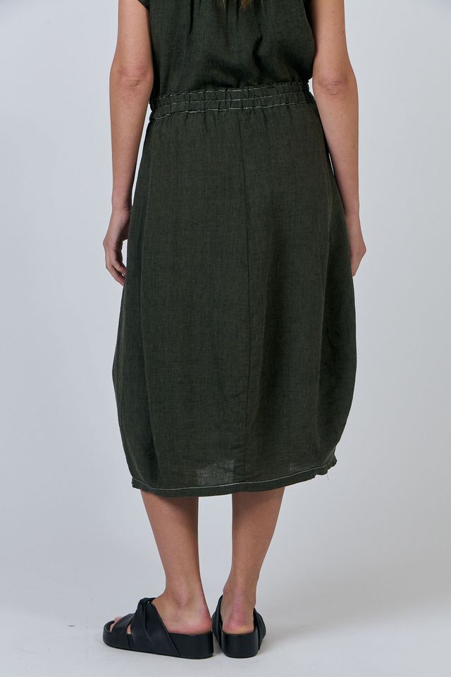 Naturals Linen Skirt | Licorice
