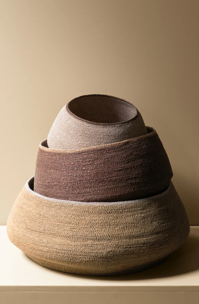 Sfera Clay Basket | Cacao - Medium
