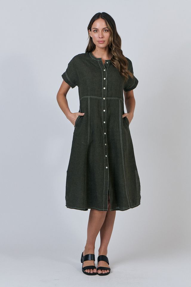 Naturals Linen Dress | Licorice