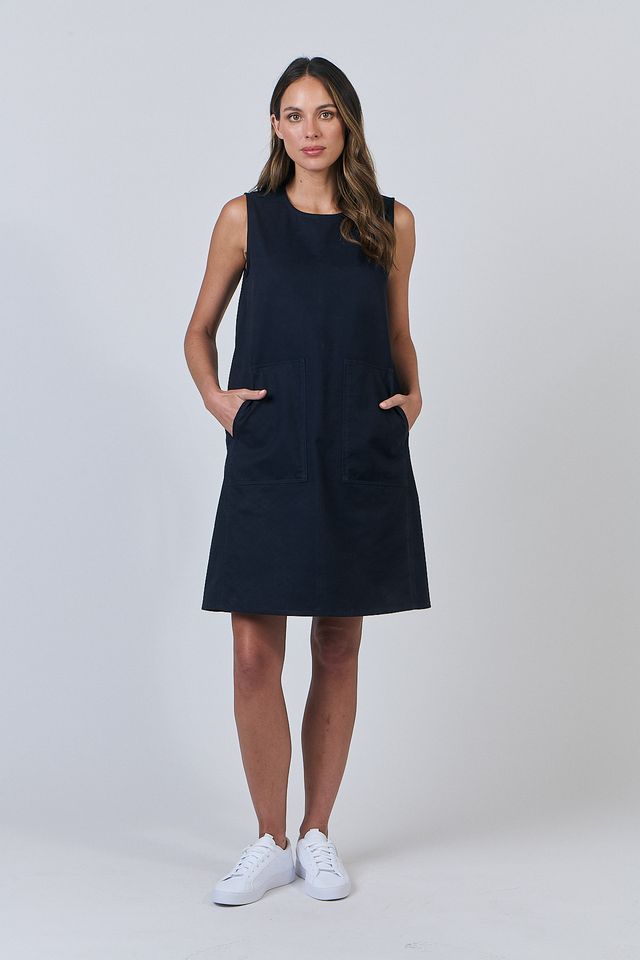 Naturals Linen Short Dress | Maritime