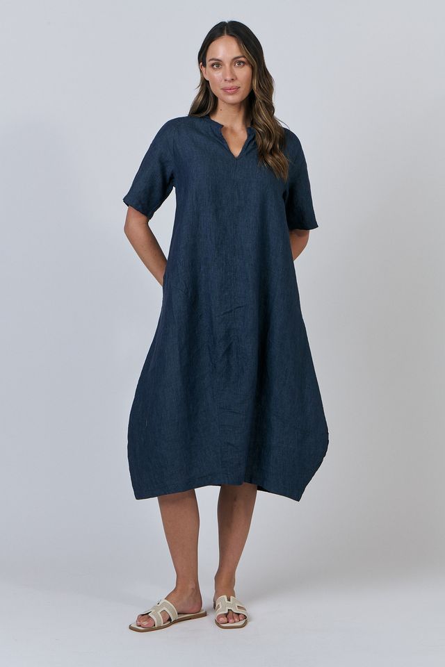Naturals Linen Dress | Poseidon