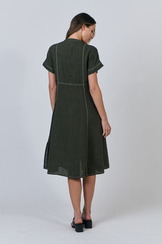 Naturals Linen Dress | Licorice